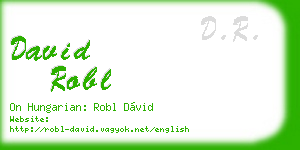 david robl business card